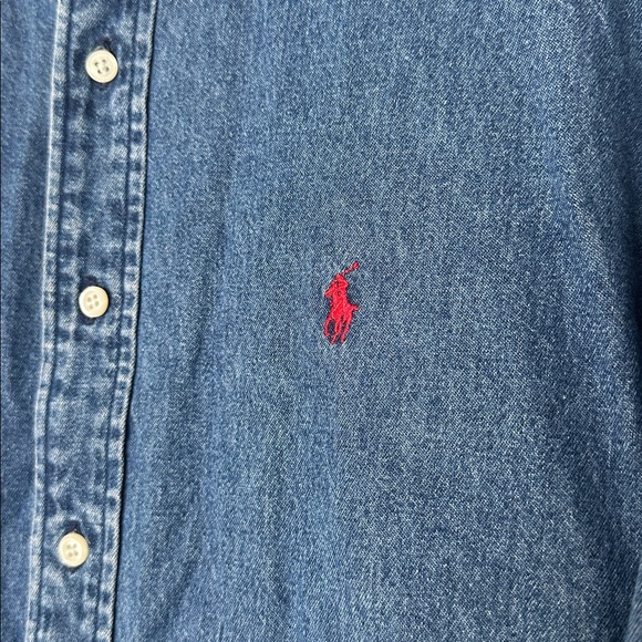 Vintage 90s Ralph Lauren Denim shirt - Picture 2 of 6